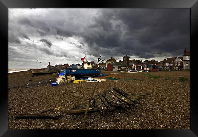 Storm Over Aldeburgh #2 Framed Print by Darren Burroughs