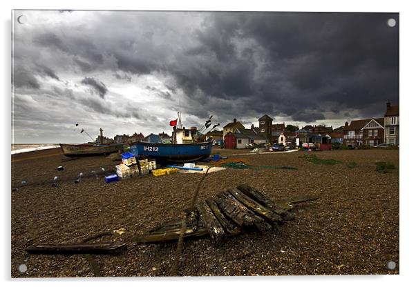 Storm Over Aldeburgh #2 Acrylic by Darren Burroughs