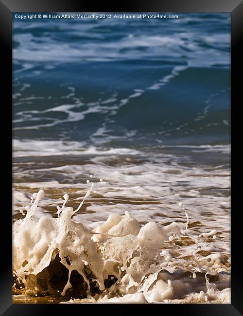 Surf Ashore Framed Print by William AttardMcCarthy
