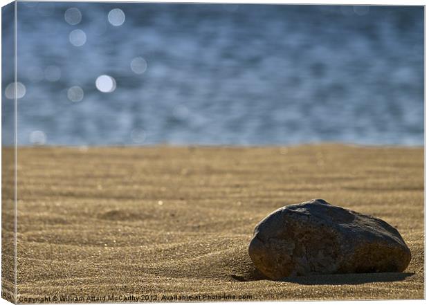 Sand and Stones Canvas Print by William AttardMcCarthy