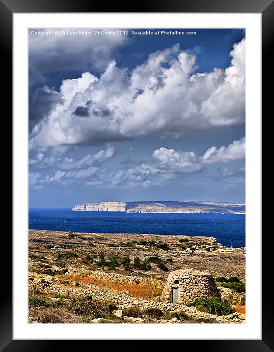 Girna in HDR Framed Mounted Print by William AttardMcCarthy