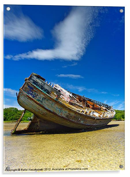 Dulas Bay shipwreck Acrylic by R K Photography
