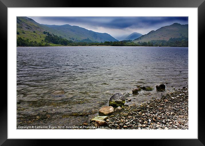Low cloud on Ullswater Framed Mounted Print by Catherine Fowler