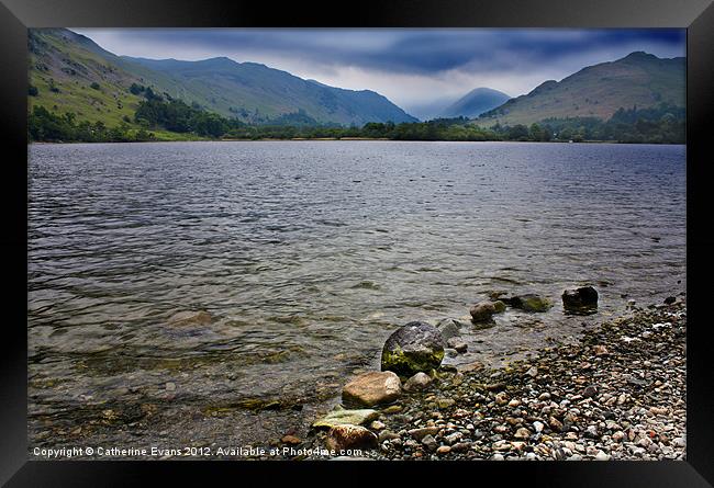 Low cloud on Ullswater Framed Print by Catherine Fowler
