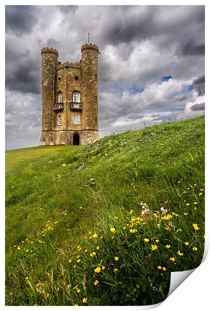 Broadway Tower, Worcestershire Print by Stephen Mole