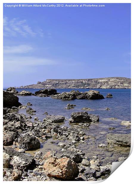 Rocky Coastline Print by William AttardMcCarthy