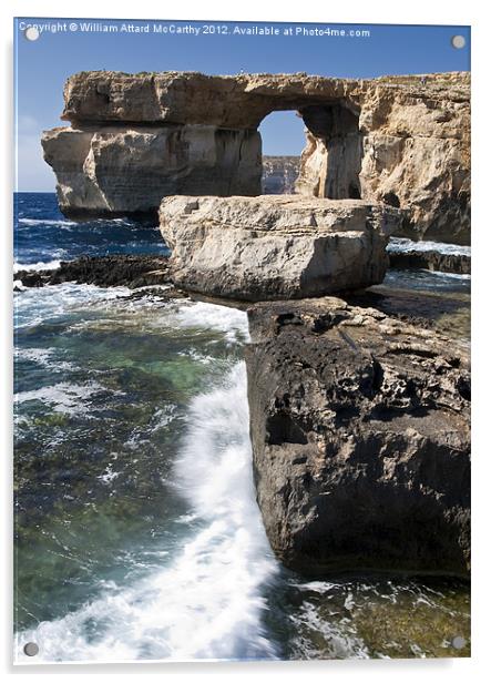 The Azure Window and Blue Hole Acrylic by William AttardMcCarthy