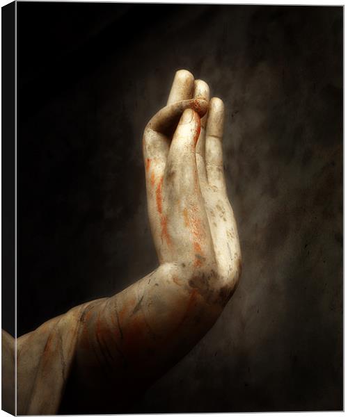 Mudra hand gesture Canvas Print by David Worthington
