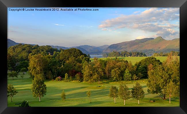 Borrowdale and Derwentwater at dawn Framed Print by Louise Heusinkveld