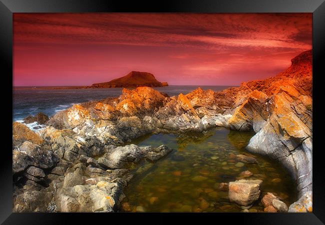 The Worms Head Framed Print by Chris Manfield