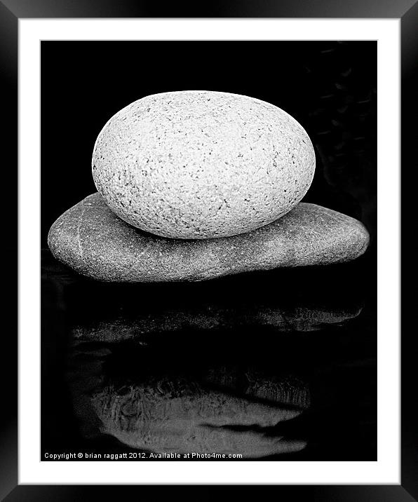 Two Stones Framed Mounted Print by Brian  Raggatt