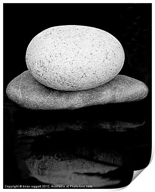 Two Stones Print by Brian  Raggatt