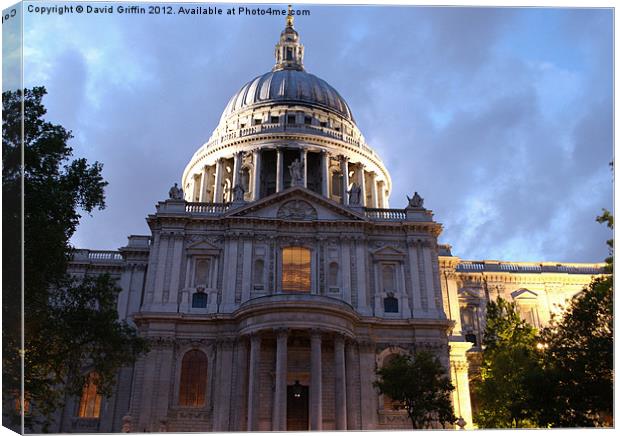St. Paul's Cathedral Canvas Print by David Griffin