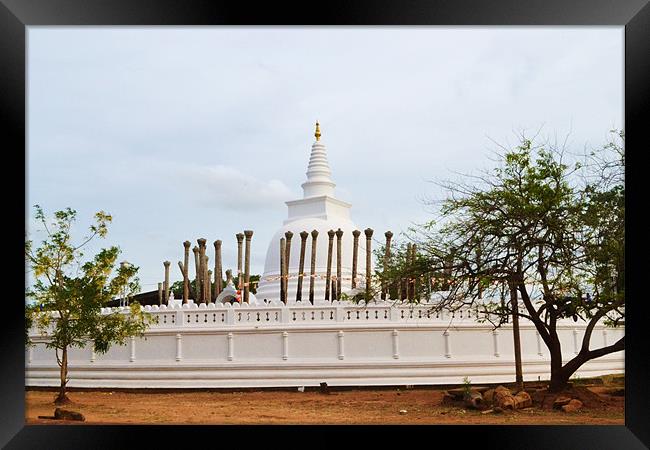 Thuparama  Stupa,Srilanka. Framed Print by thushara weeramanthry