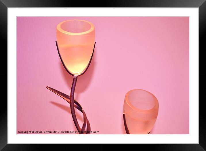 Pink Little Lights Framed Mounted Print by David Griffin