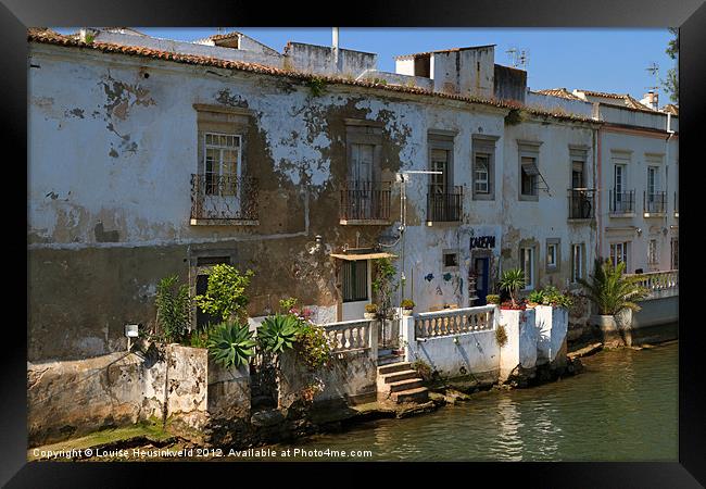 Waterfront House in Tavira, Portugal Framed Print by Louise Heusinkveld