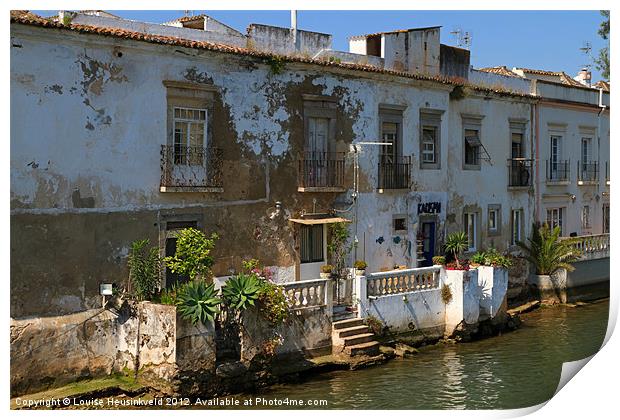 Waterfront House in Tavira, Portugal Print by Louise Heusinkveld