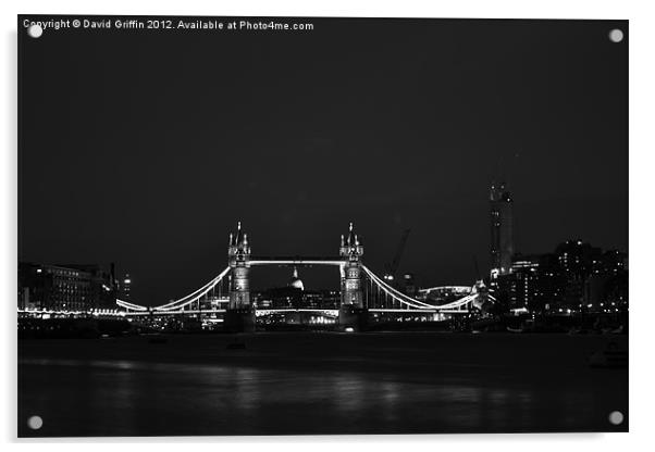 Tower Bridge Acrylic by David Griffin