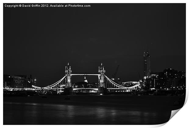 Tower Bridge Print by David Griffin