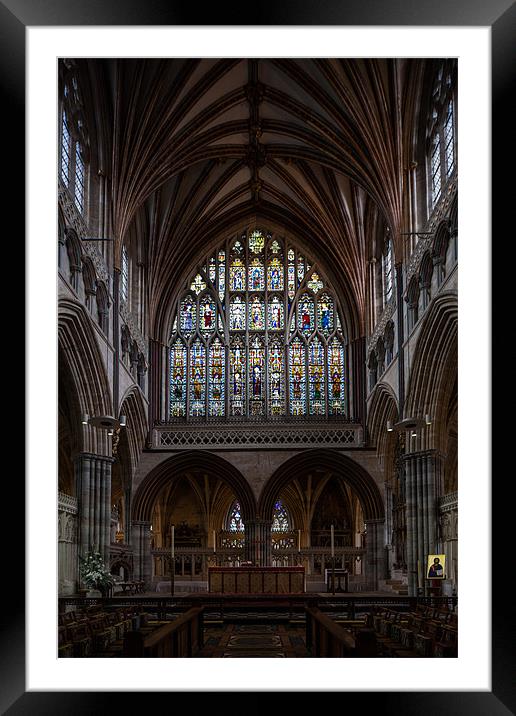 Exeter Cathedral Framed Mounted Print by Thomas Schaeffer