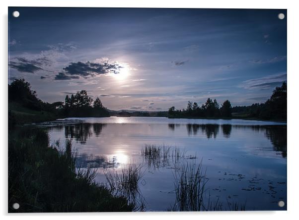 Knapps Loch Blue Acrylic by Sam Smith