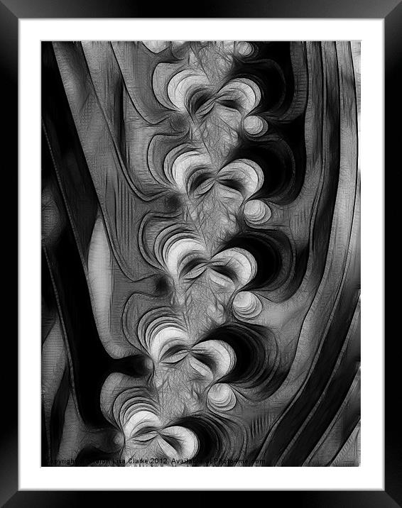 Vertibrae Framed Mounted Print by Sharon Lisa Clarke