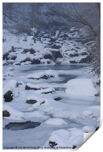Frozen Stream Print by Iain McGillivray