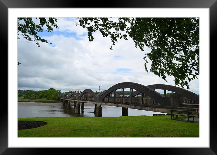Kirkcudbright Bridge Framed Mounted Print by Suzanne Baxter