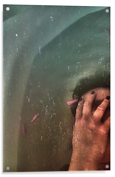 woman underwater Acrylic by Dawn Cox