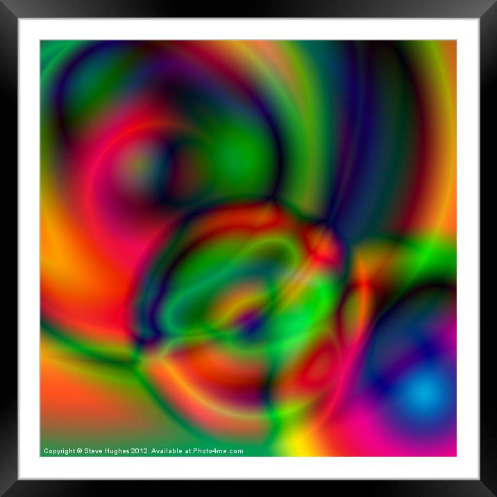 Abstract digital creation Framed Mounted Print by Steve Hughes