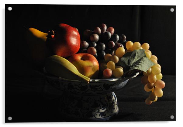 Fruits of Life Acrylic by Amir Olfat