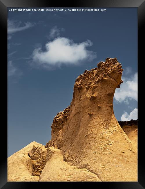 Sandstone Formation Framed Print by William AttardMcCarthy