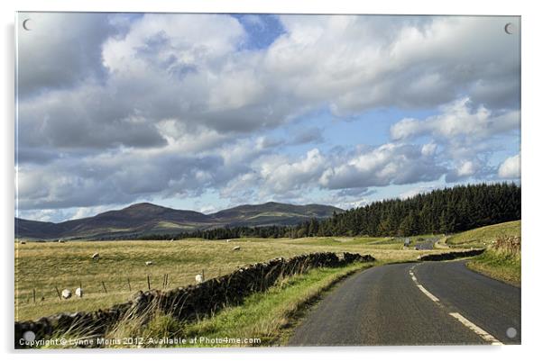 Country Roads Acrylic by Lynne Morris (Lswpp)