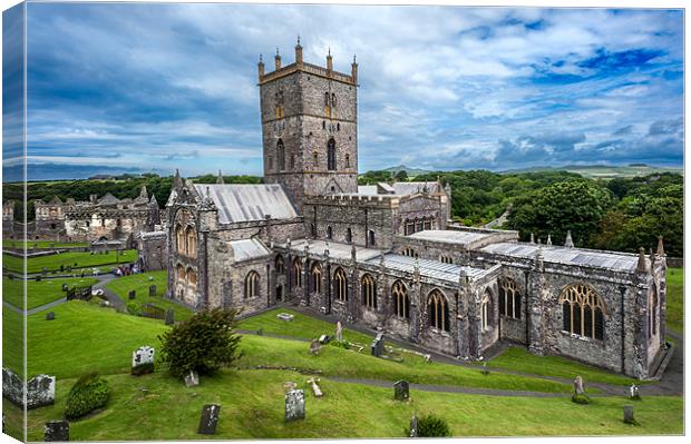 St Davids Cathedral, Pembrokeshire Canvas Print by Stephen Mole