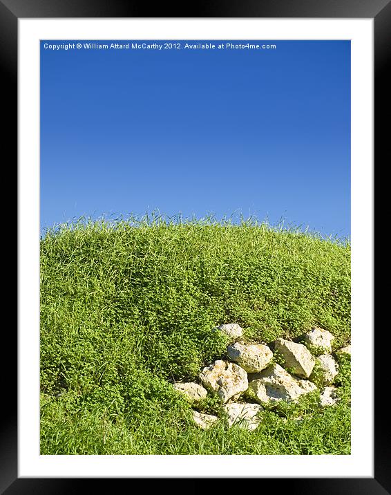 Sky and Grass Framed Mounted Print by William AttardMcCarthy