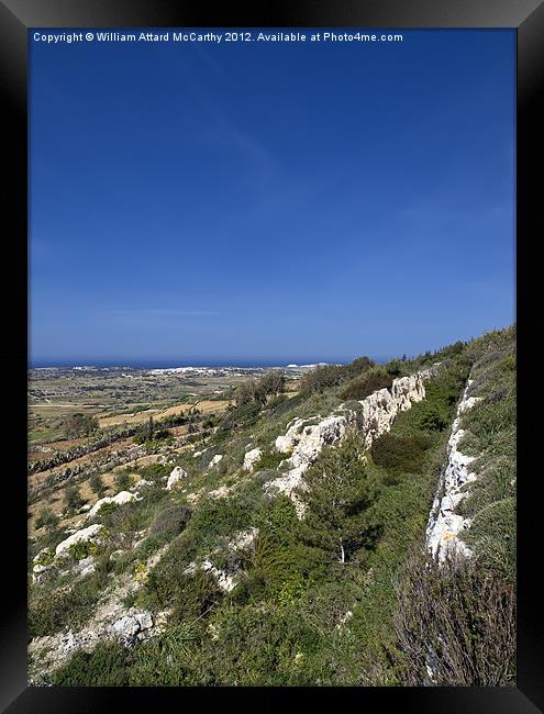 Fort Bingemma Ditch Framed Print by William AttardMcCarthy