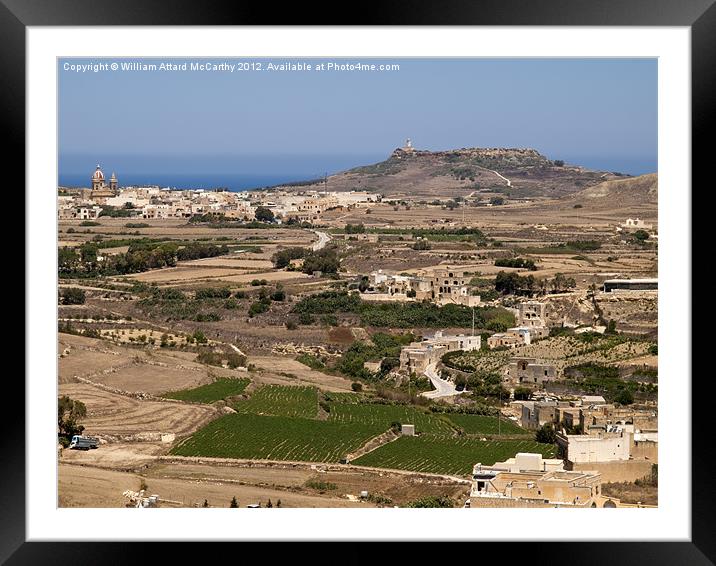 Gozo Countryside Framed Mounted Print by William AttardMcCarthy