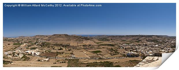 Gozo Panorama Print by William AttardMcCarthy