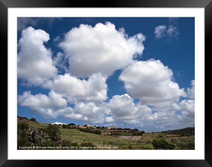 Malta Countryside Framed Mounted Print by William AttardMcCarthy