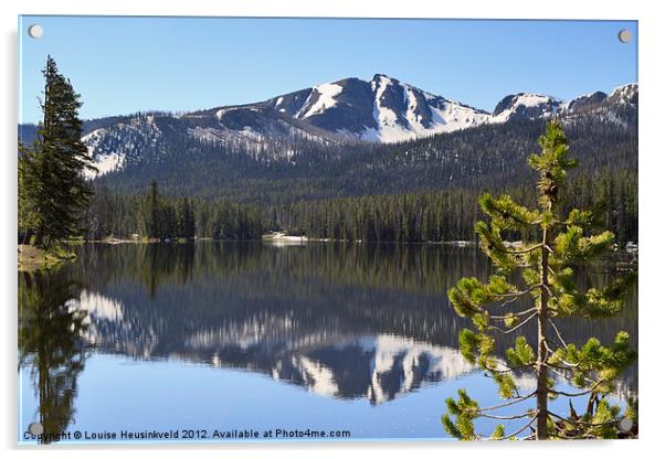 Sylvan Lake, Yellowstone National Park Acrylic by Louise Heusinkveld