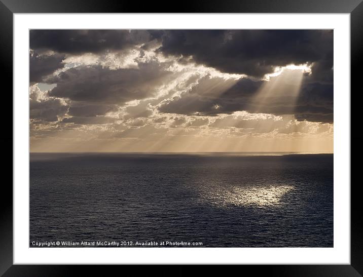 God's Rays Framed Mounted Print by William AttardMcCarthy