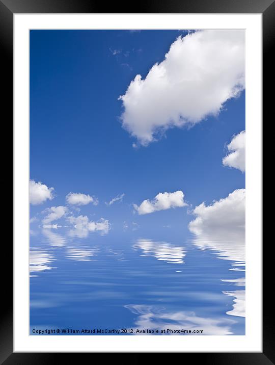Clouds over Water Framed Mounted Print by William AttardMcCarthy