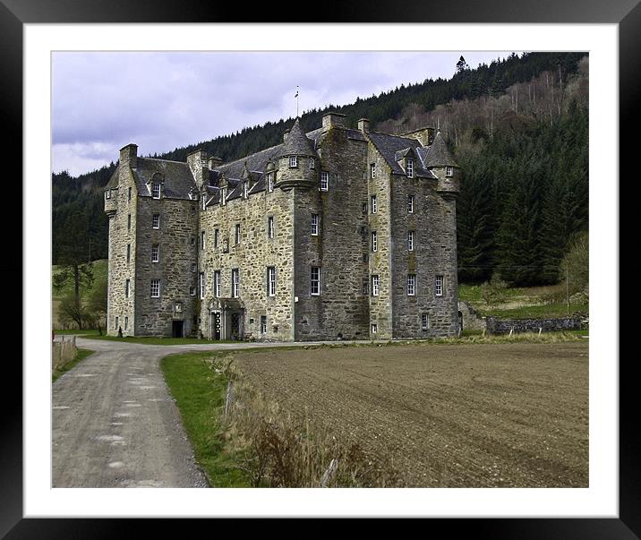 Castle Menzies Nr Aberfeldy Framed Mounted Print by Buster Brown