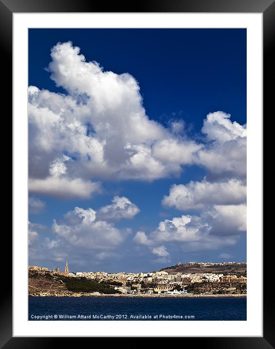 Mgarr Harbour Framed Mounted Print by William AttardMcCarthy