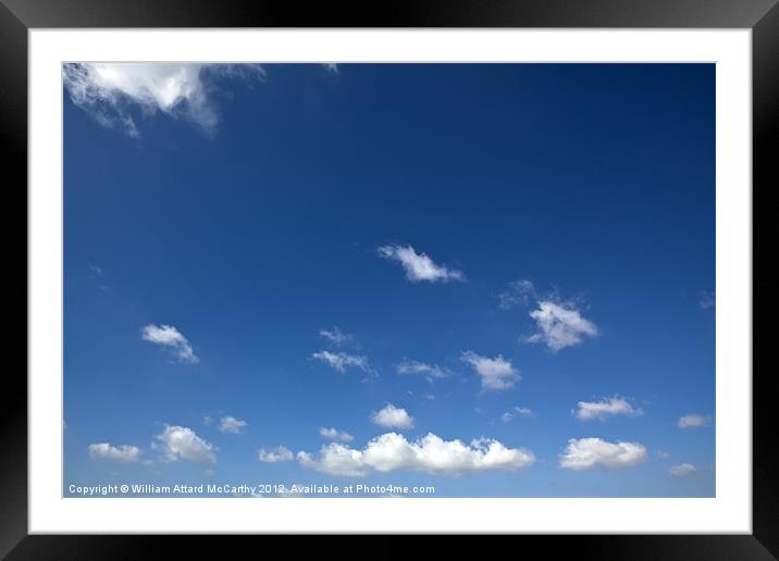 Little Fluffy Clouds Framed Mounted Print by William AttardMcCarthy