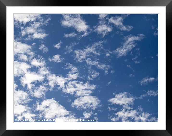Little Fluffy Clouds Framed Mounted Print by William AttardMcCarthy
