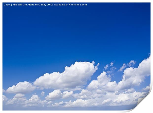 Clouds over Blue Sky Print by William AttardMcCarthy
