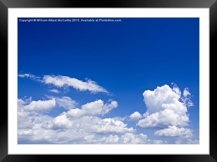 Clouds over Sky Framed Mounted Print by William AttardMcCarthy