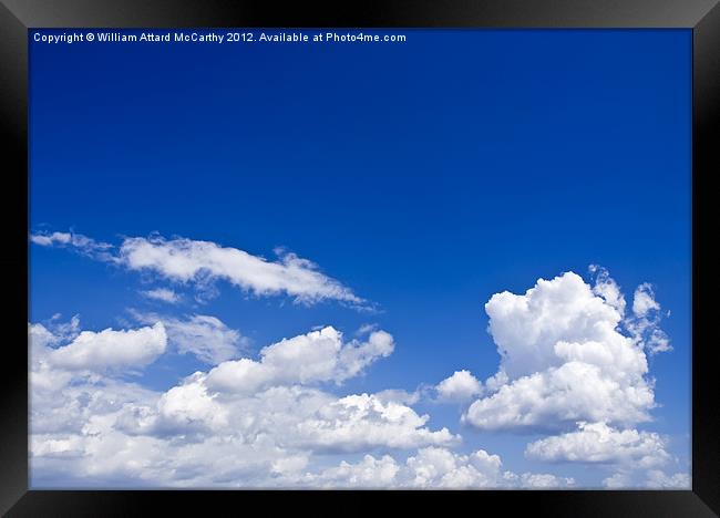 Clouds over Sky Framed Print by William AttardMcCarthy