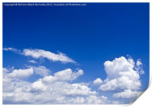 Clouds over Sky Print by William AttardMcCarthy